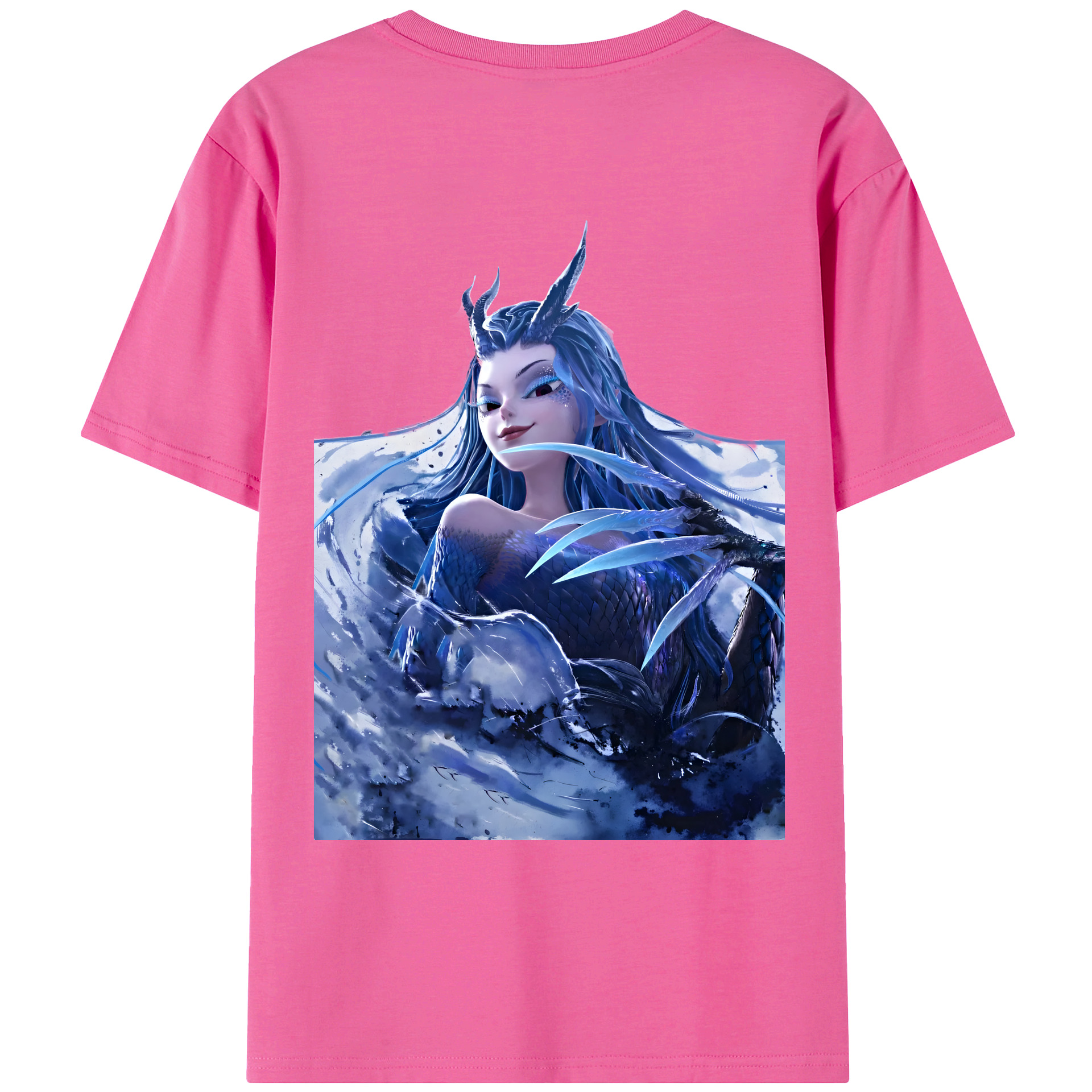 （画像用） Ne Zha 2 ナタ 魔童の大暴れ レディース半袖Tシャツ(バックプリント)